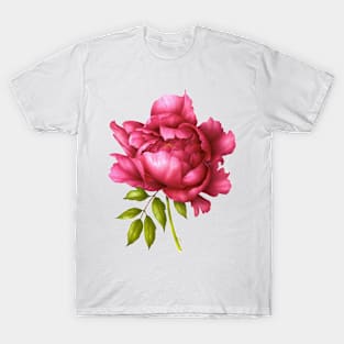 Pink peony T-Shirt